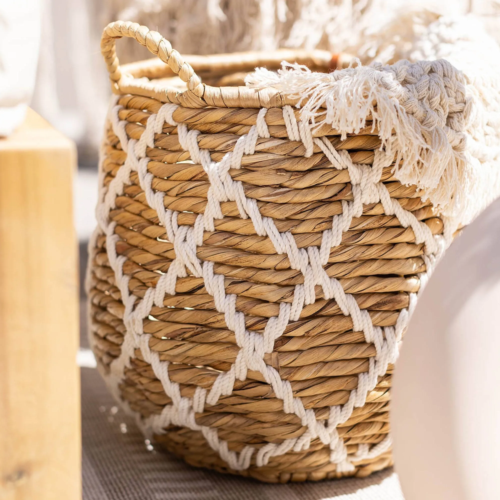 Aufbewahrungskorb Makramee Rope^Depot Outlet