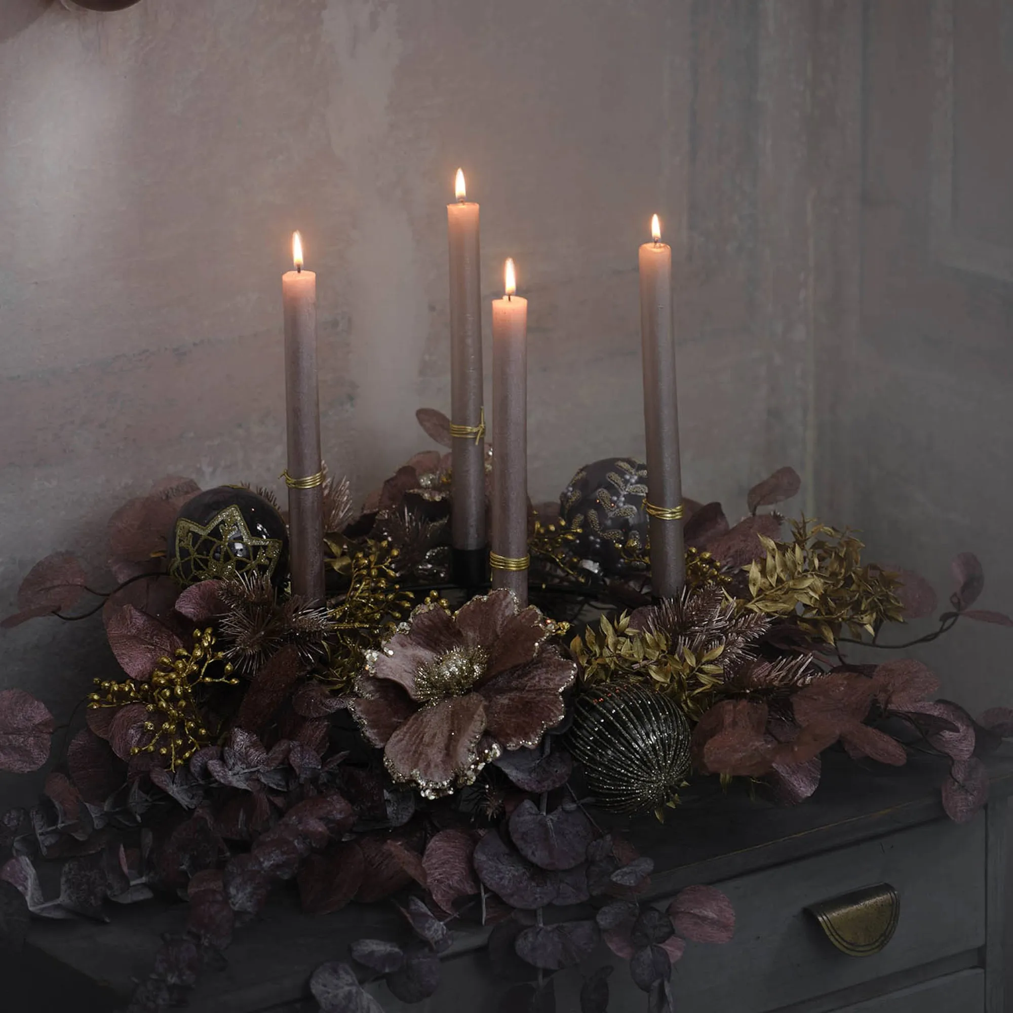 Deko-Adventskranz-Set Winter Foliage^Depot Store