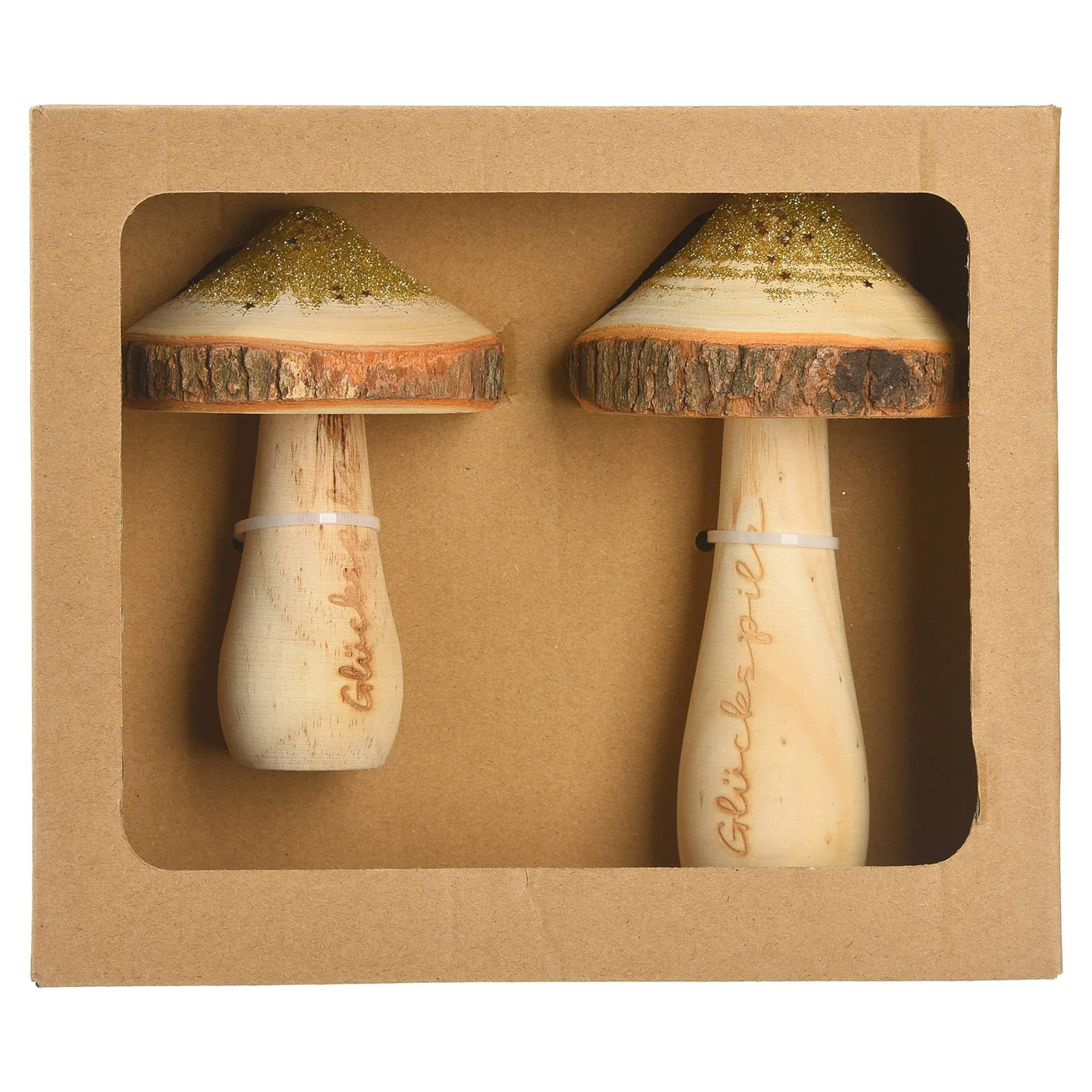 Deko-Objekt-Set Pilz Glitter^Depot Cheap