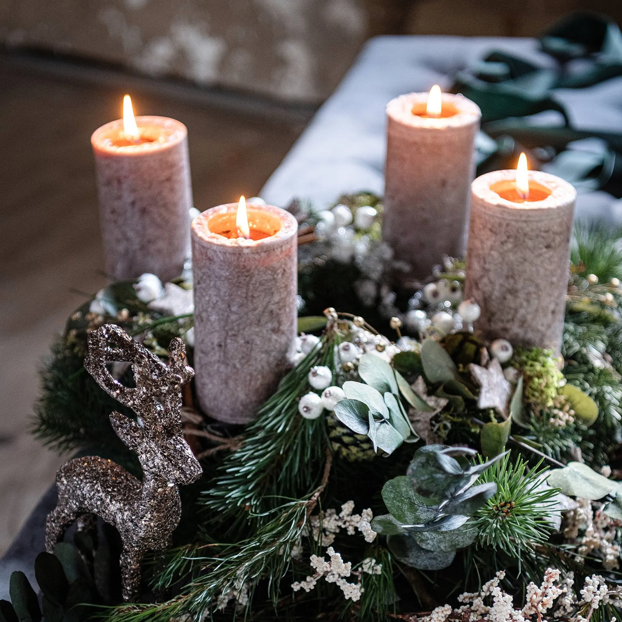 Deko-Set Adventskranz Christmas Frosty^Depot Discount