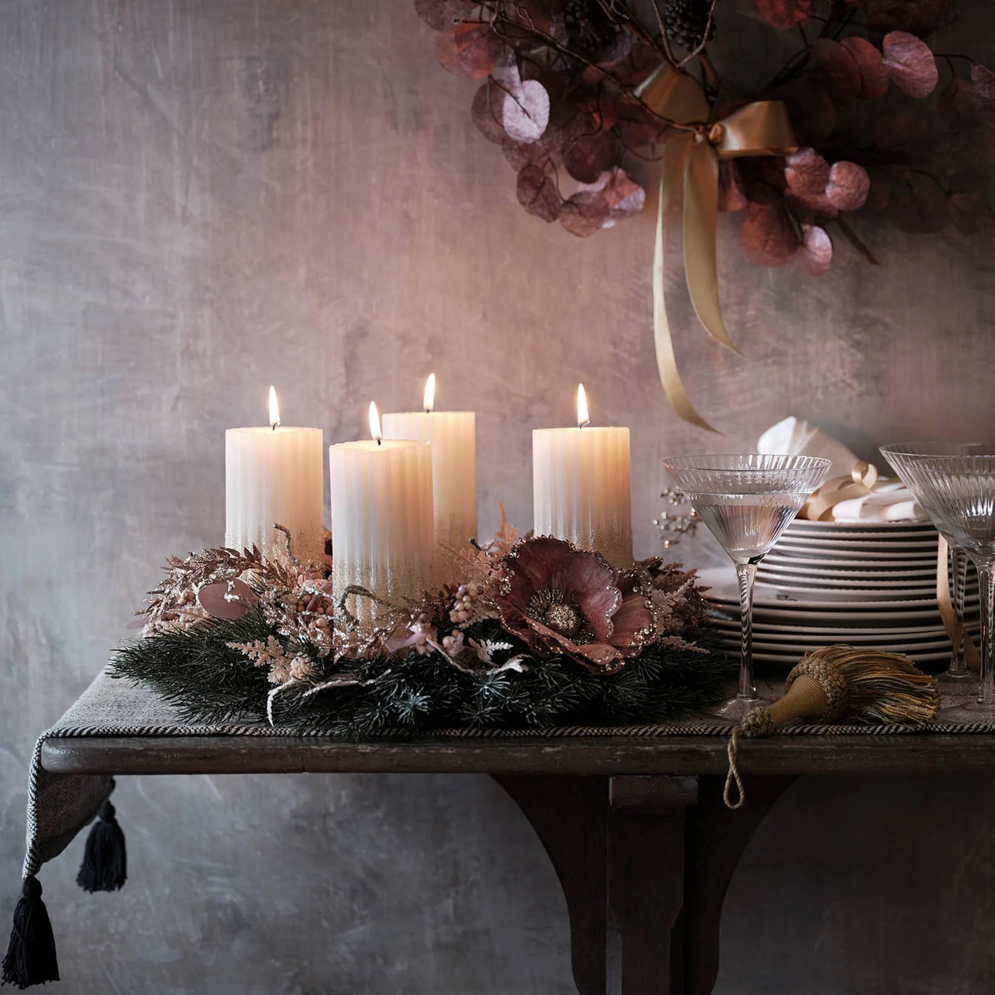 Deko-Set Adventskranz Christmas Frosty^Depot Discount