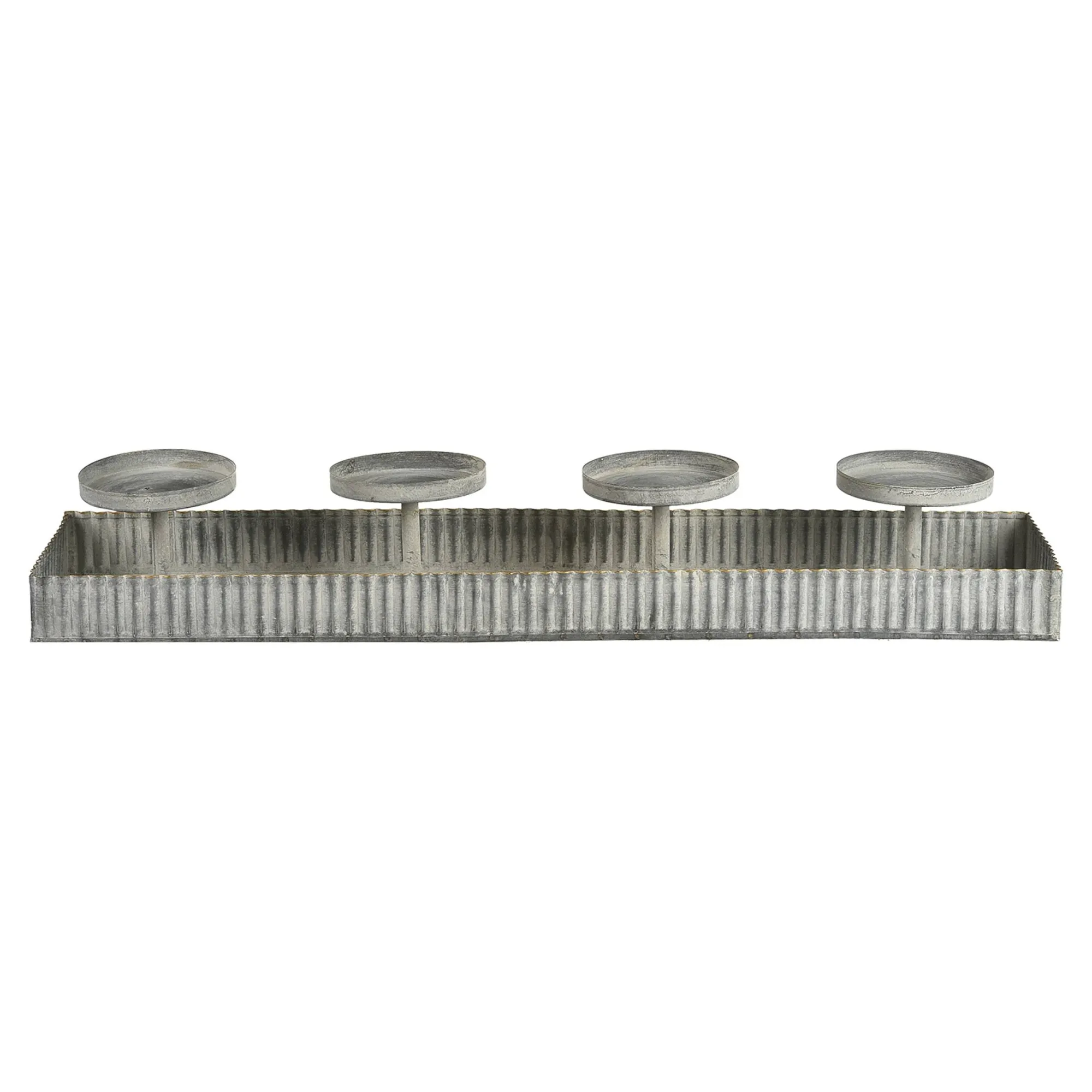 Deko-Tablett Zinc Mit 4 Tullen^Depot Best Sale