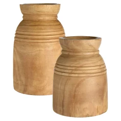 Deko-Vasen-Set Rillen^Depot Clearance