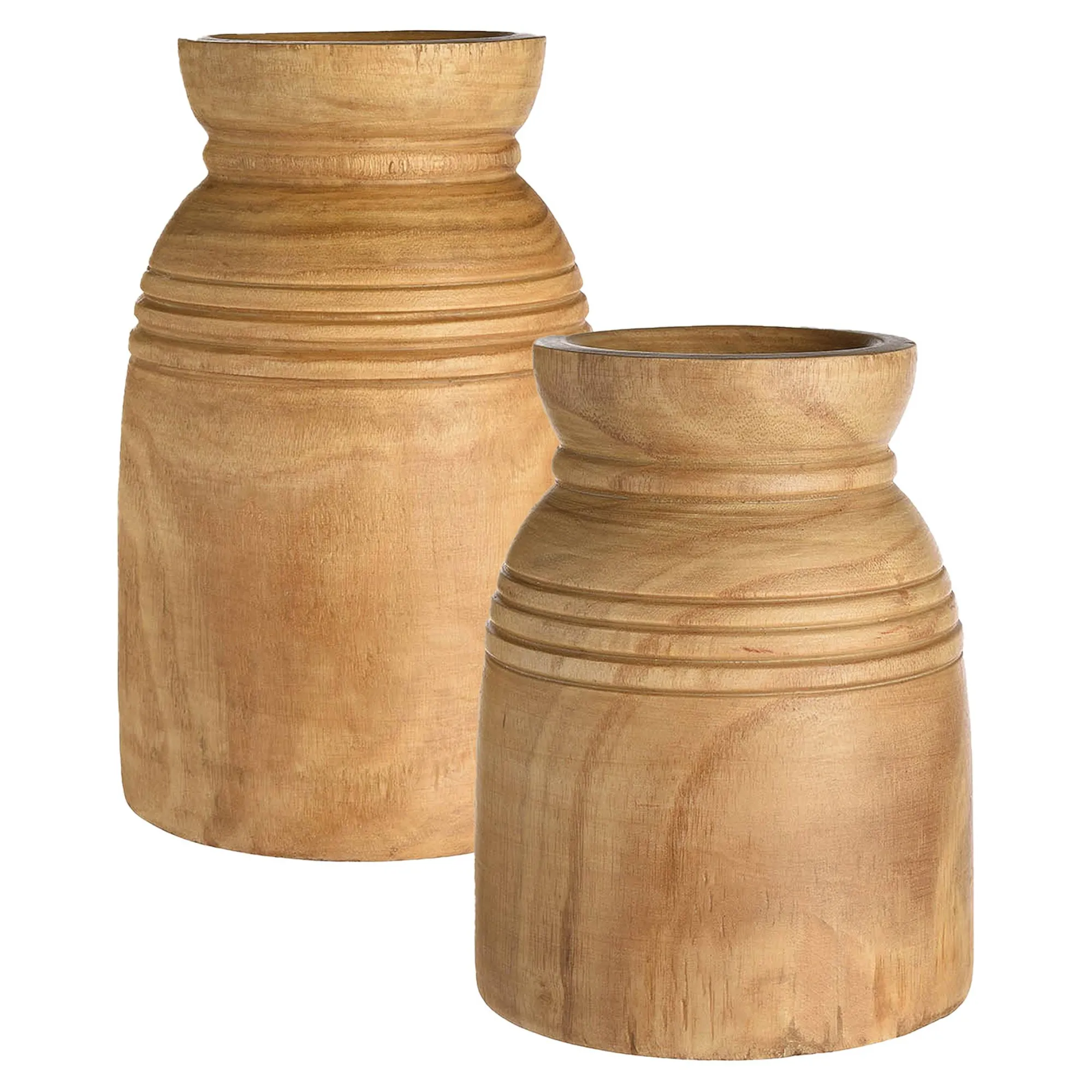 Deko-Vasen-Set Rillen^Depot Clearance