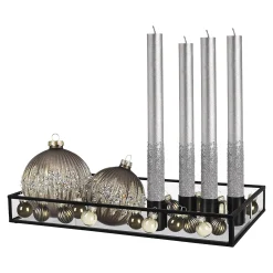 Deko-Weihnachtstablett Silver Glam^Depot Flash Sale