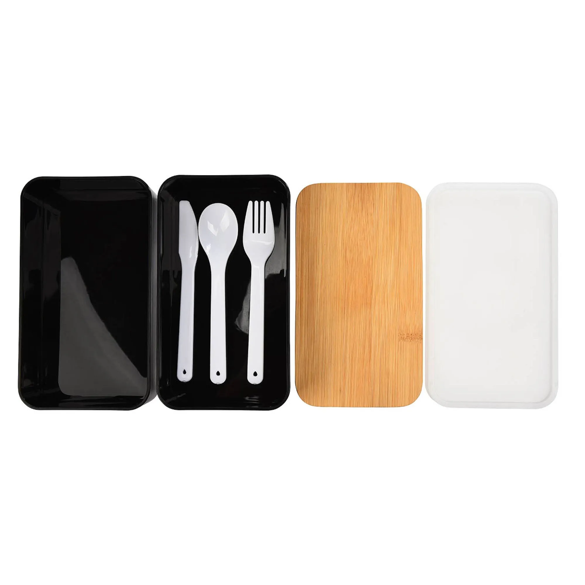 Doppel-Lunchbox Mit Mehrwegbesteck^Depot Shop