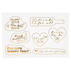 Glasaufkleber-Set Girly^Depot Best Sale