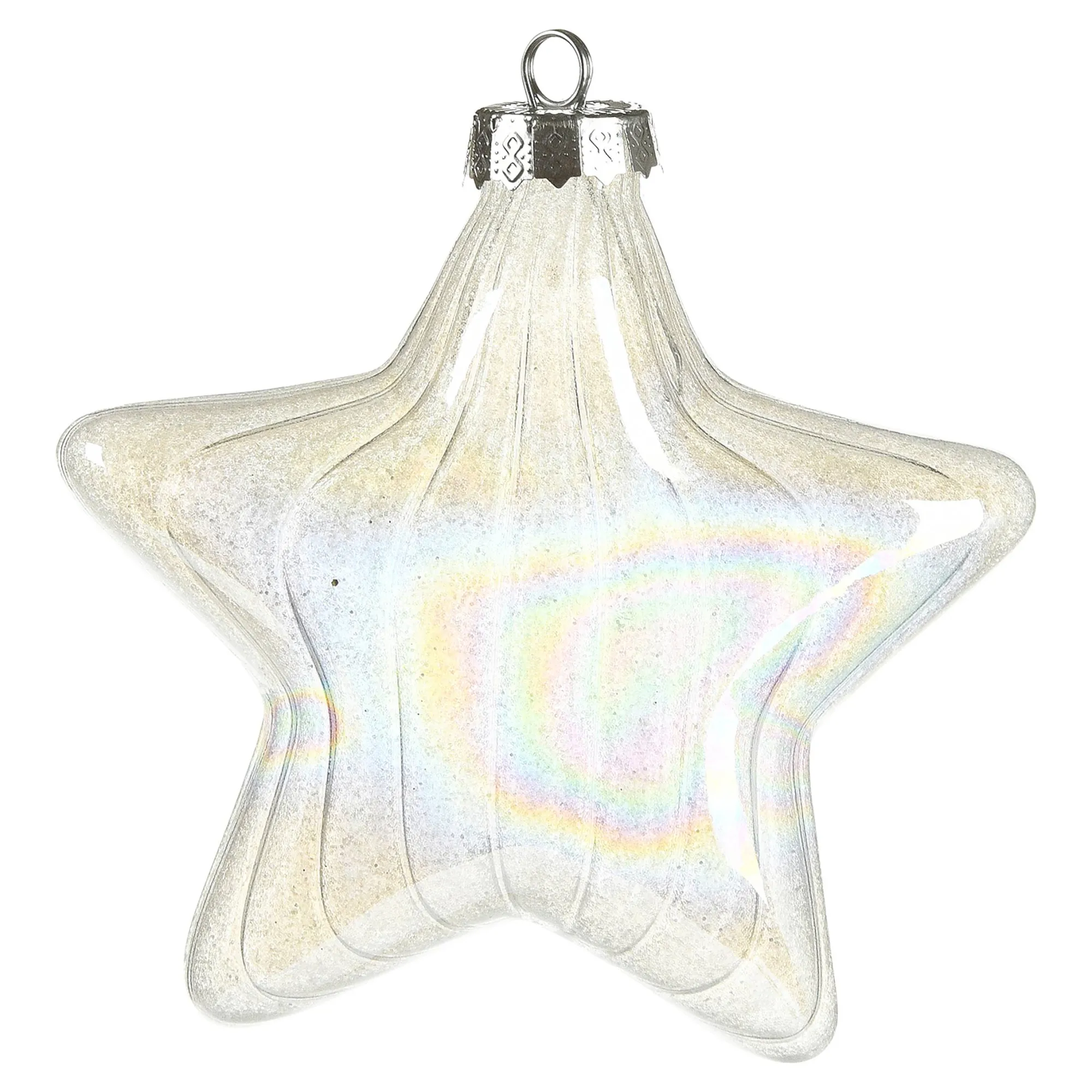 Glas-Baumschmuck Holo Stern^Depot Clearance
