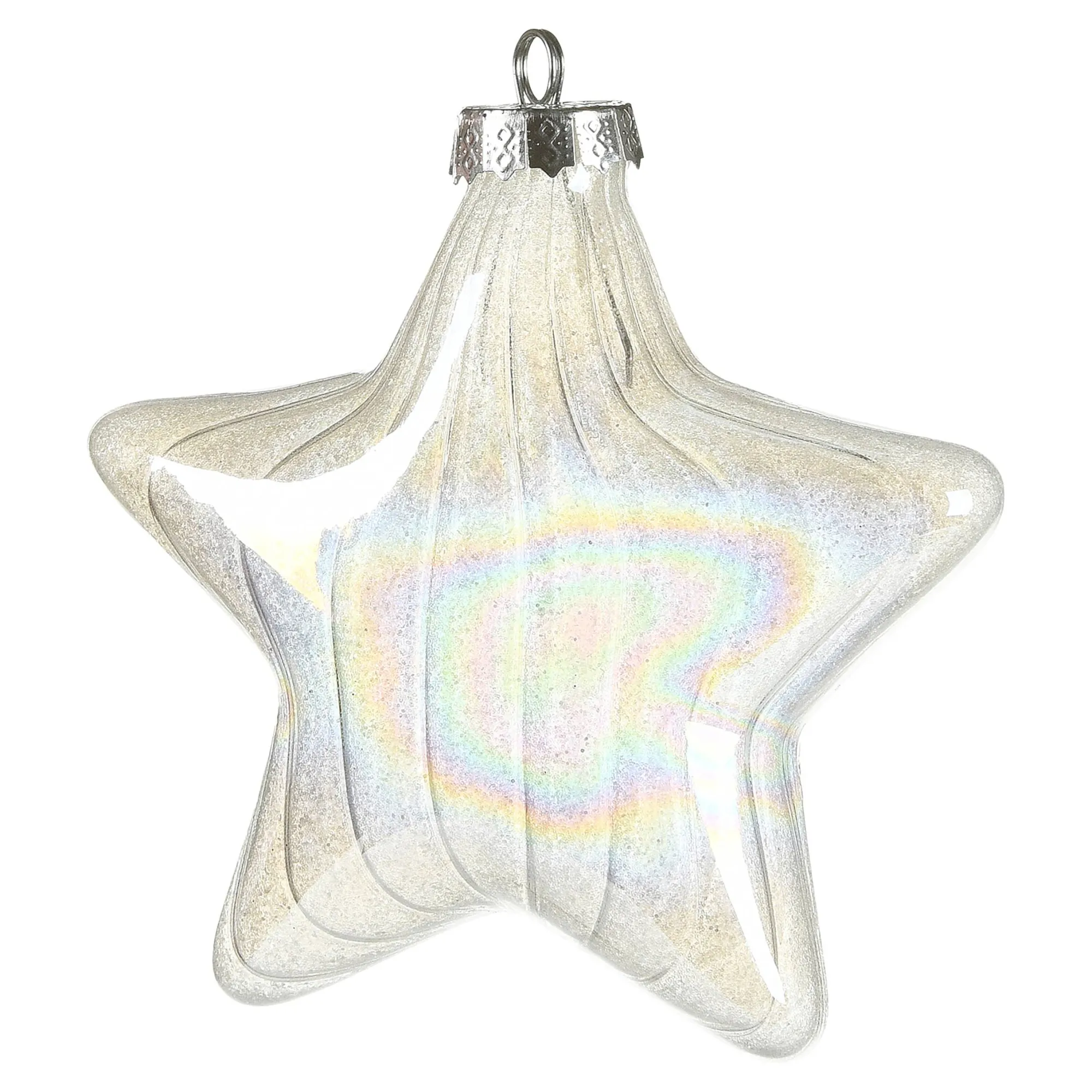Glas-Baumschmuck Holo Stern^Depot Clearance