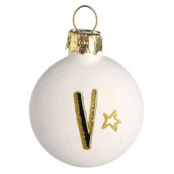 Glas-Baumschmuck Mini-Taler Monogramm V^Depot Outlet