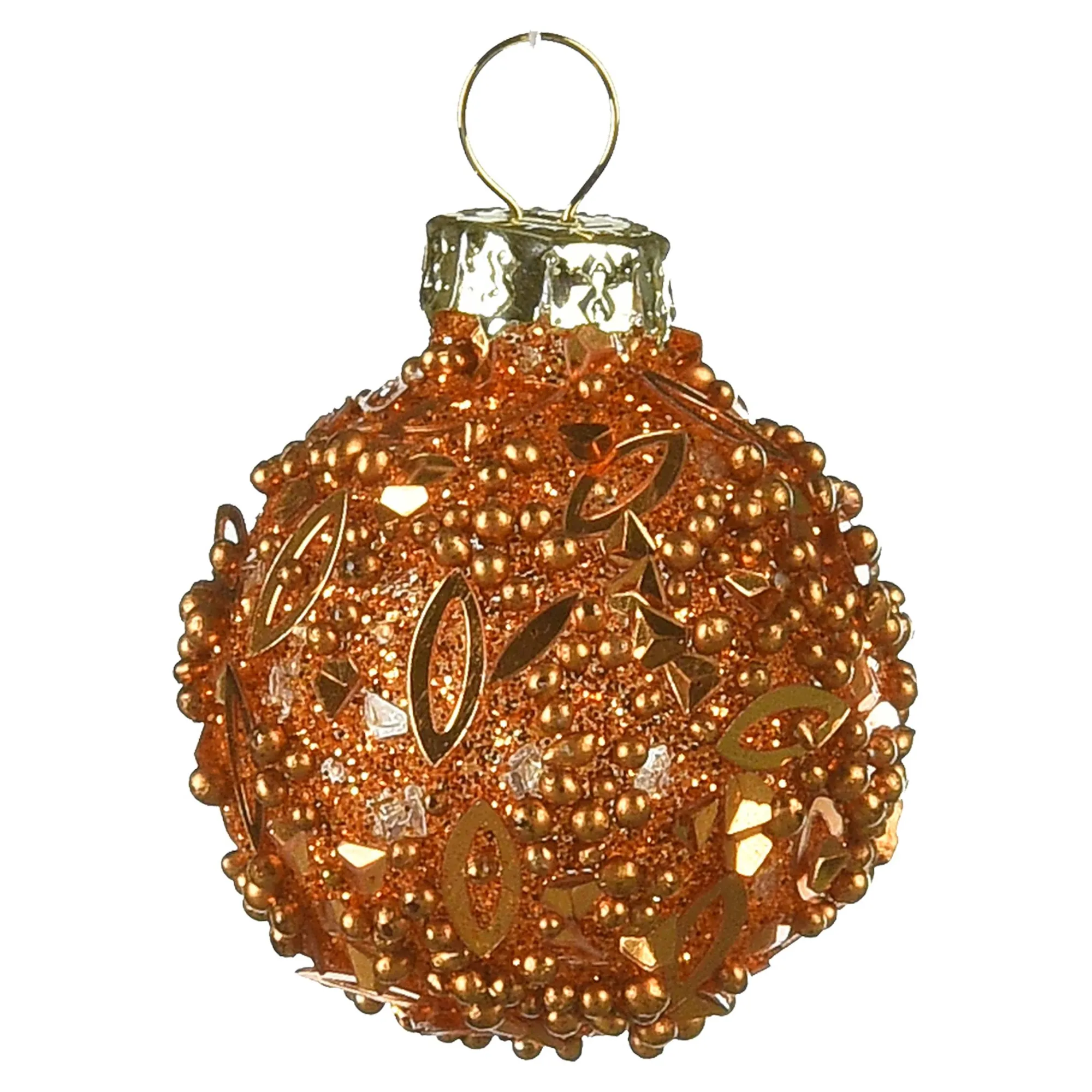 Glas-Mini-Weihnachtskugel Glittergranulat^Depot New