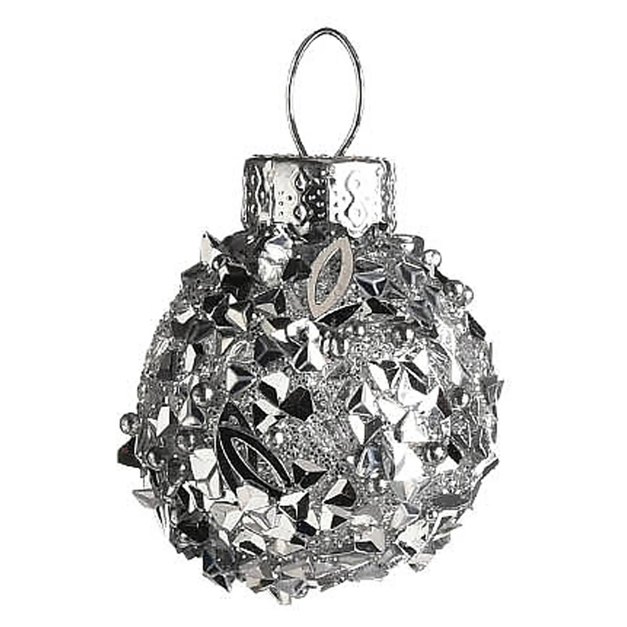 Glas-Mini-Weihnachtskugel Glittergranulat^Depot Sale