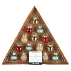 Glas-Mini-Weihnachtskugel-Set^Depot Flash Sale