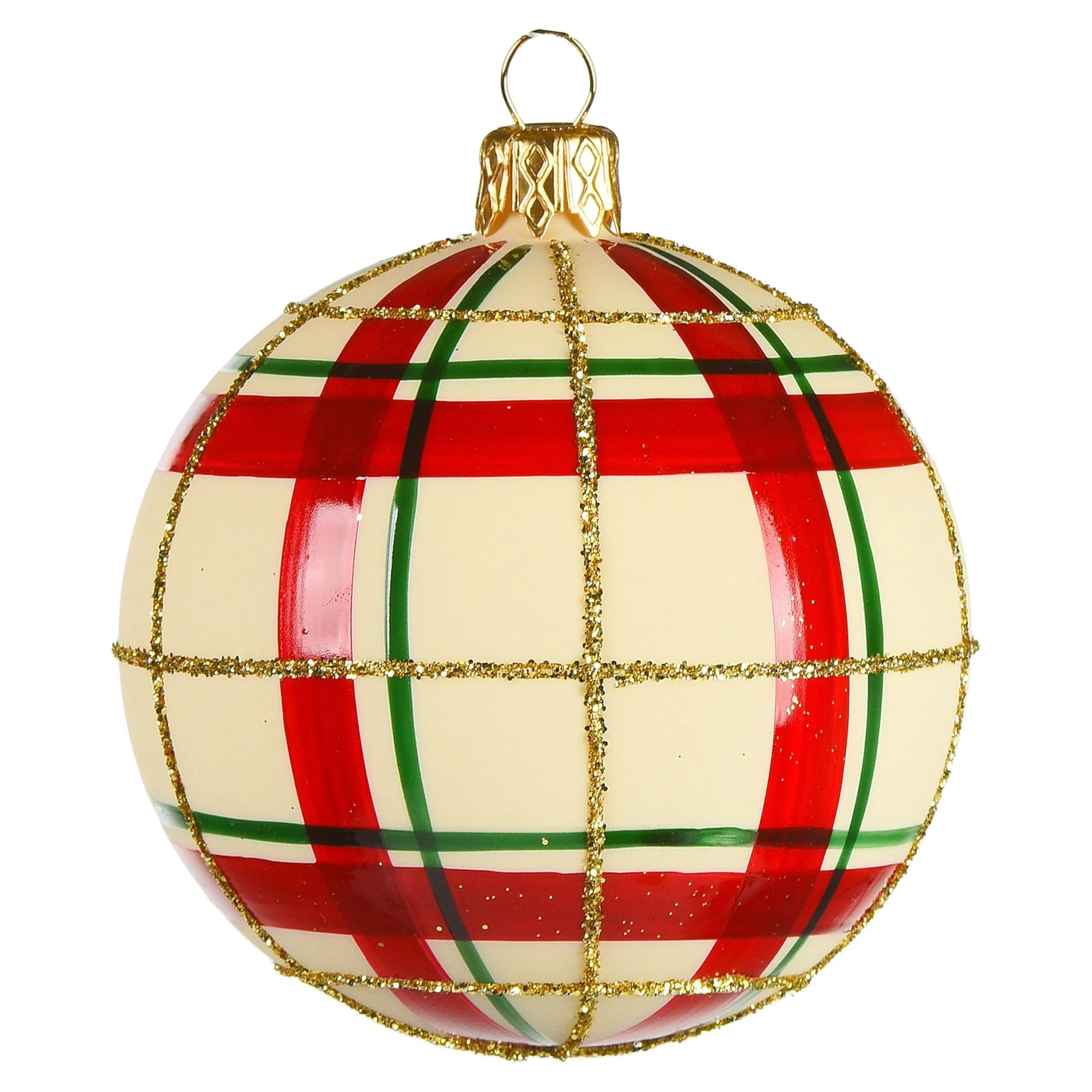 Glas-Weihnachtskugel Checkered^Depot Hot