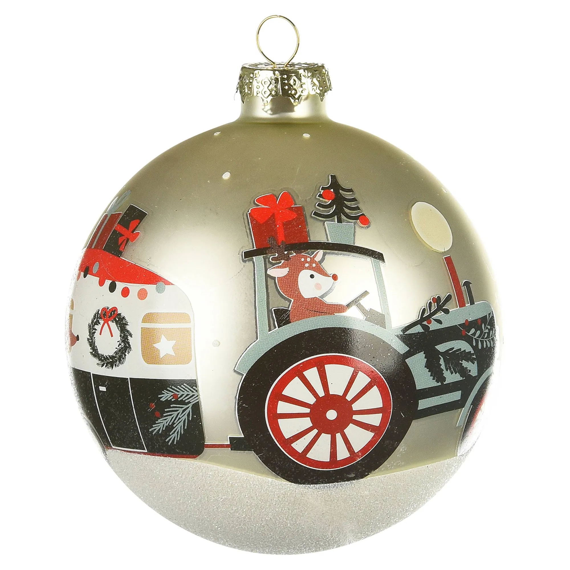 Glas-Weihnachtskugel Dario & Friends^Depot Outlet