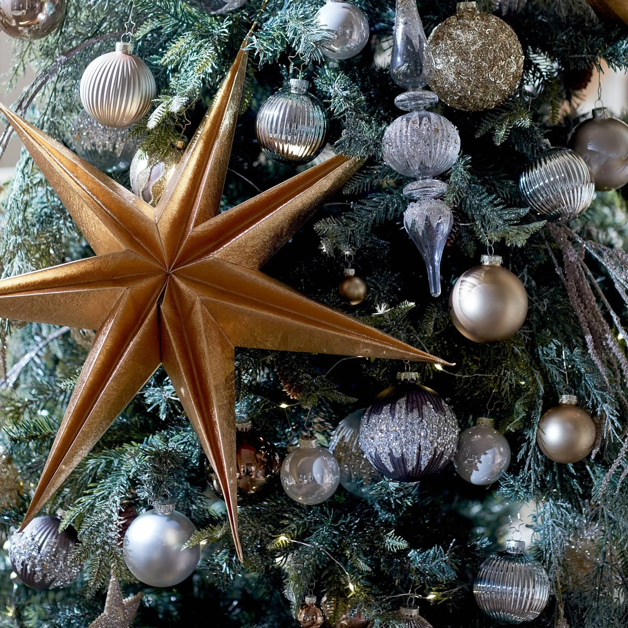Glas-Weihnachtskugel Diamondsplash^Depot Best