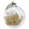 Glas-Weihnachtskugel Filled Leaves^Depot Hot