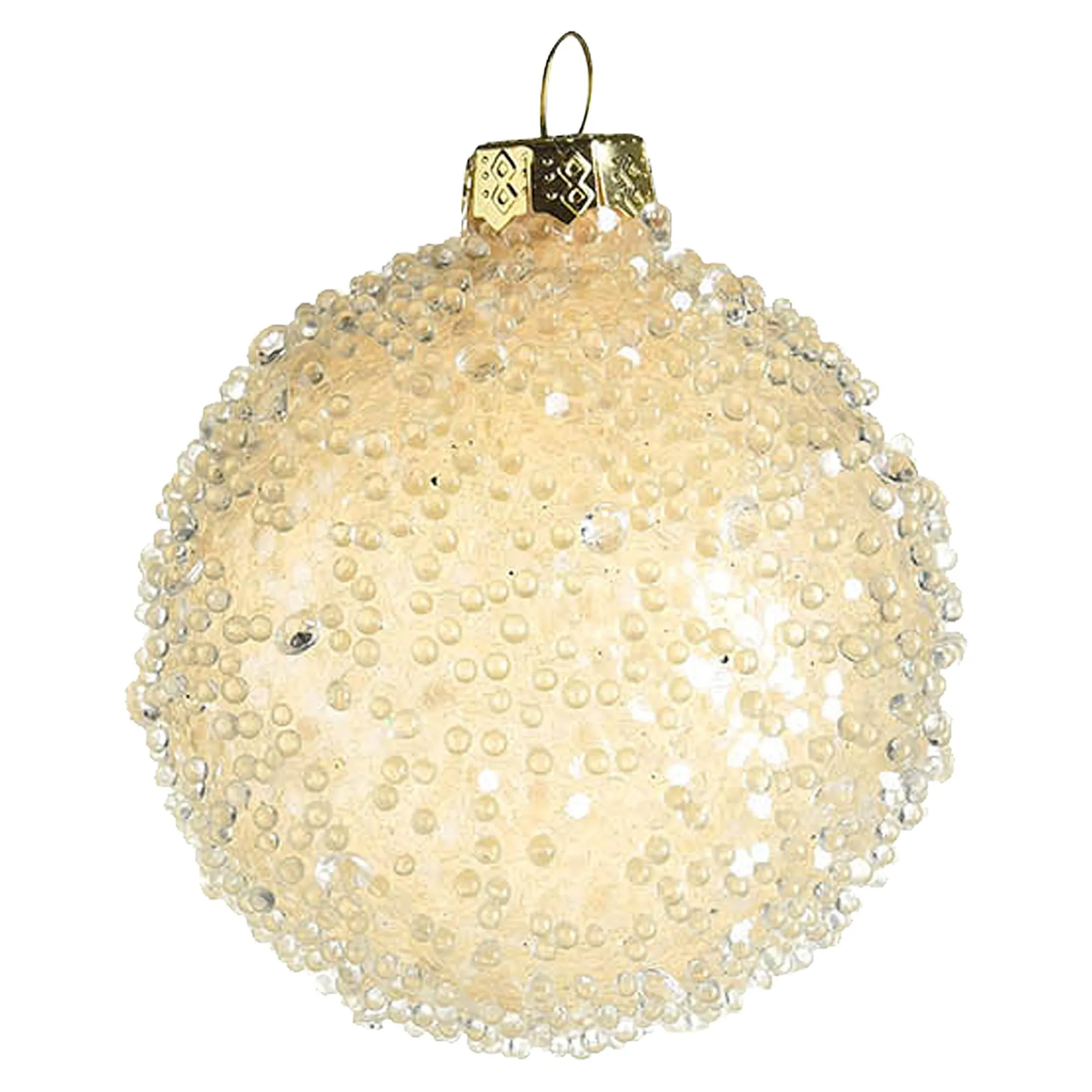Glas-Weihnachtskugel Glimmer Pearls^Depot New