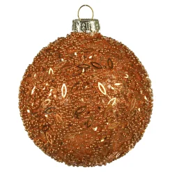 Glas-Weihnachtskugel Glittergranulat^Depot Hot