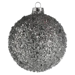 Glas-Weihnachtskugel Glittergranulat^Depot Discount