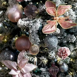 Glas-Weihnachtskugel Glittergranulat^Depot Discount
