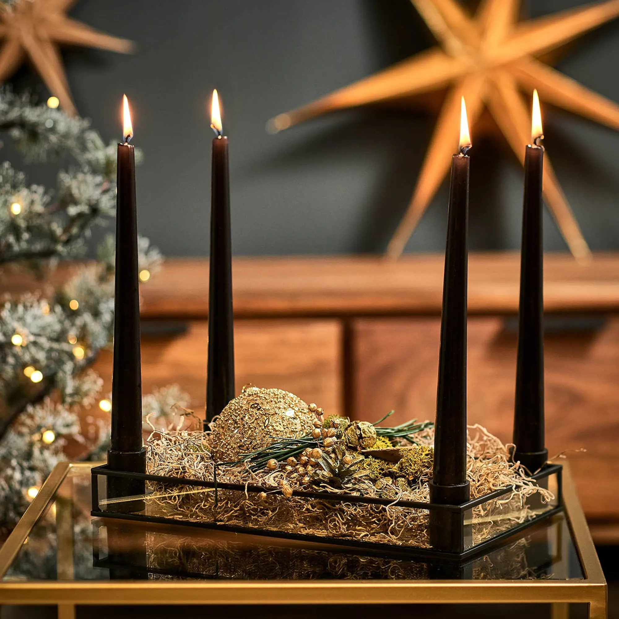 Glas-Weihnachtskugel Glittergranulat^Depot Discount