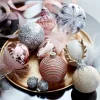 Glas-Weihnachtskugel Glittergranulat^Depot Fashion