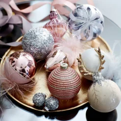 Glas-Weihnachtskugel Glittergranulat^Depot Fashion