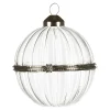 Glas-Weihnachtskugel Medaillon^Depot Clearance