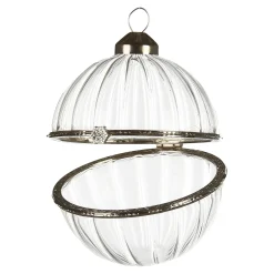 Glas-Weihnachtskugel Medaillon^Depot Clearance