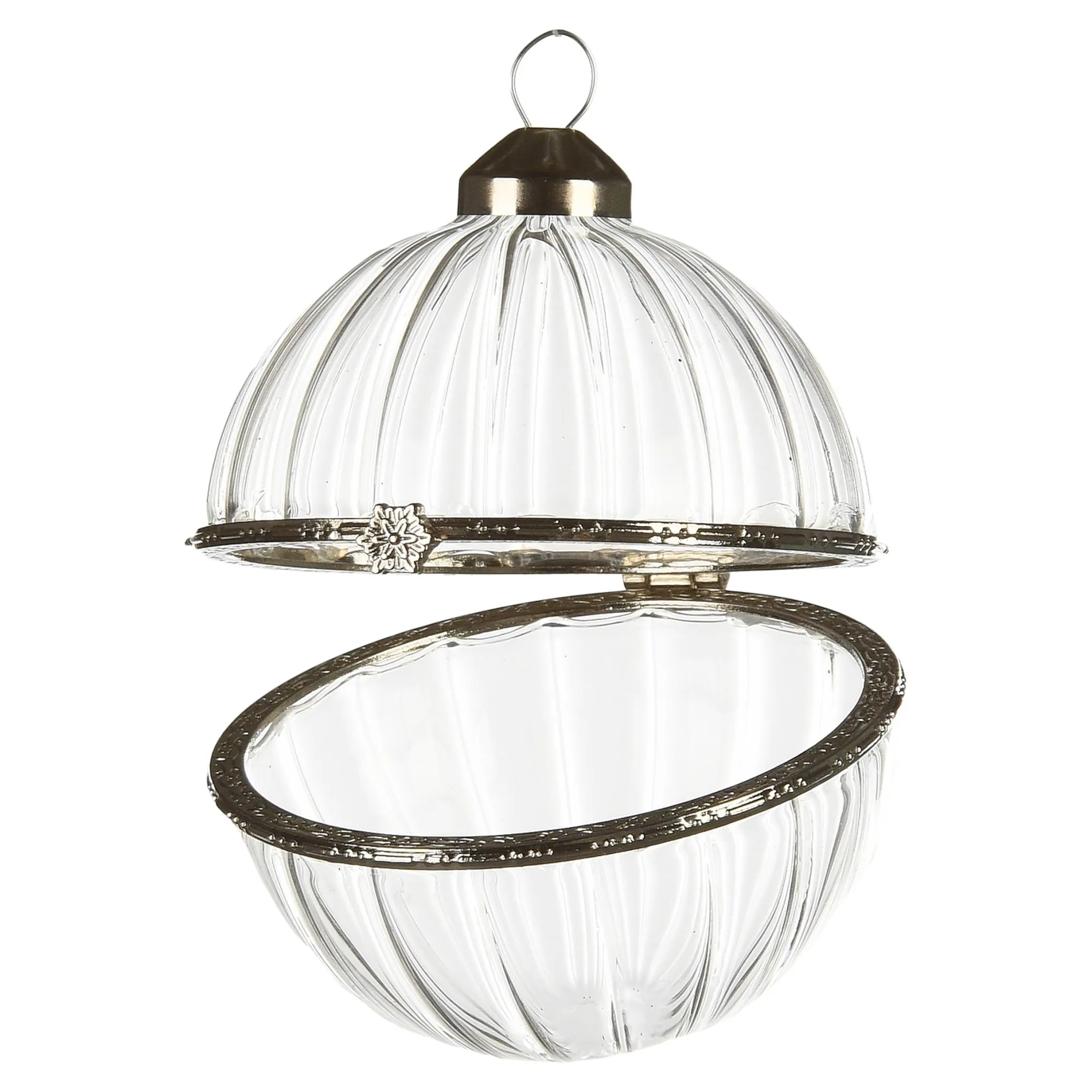 Glas-Weihnachtskugel Medaillon^Depot Clearance