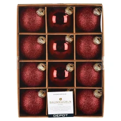 Glas-Weihnachtskugel-Set Glam Mix^Depot Cheap
