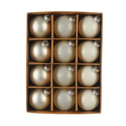 Glas-Weihnachtskugel-Set Glimmermix^Depot Fashion