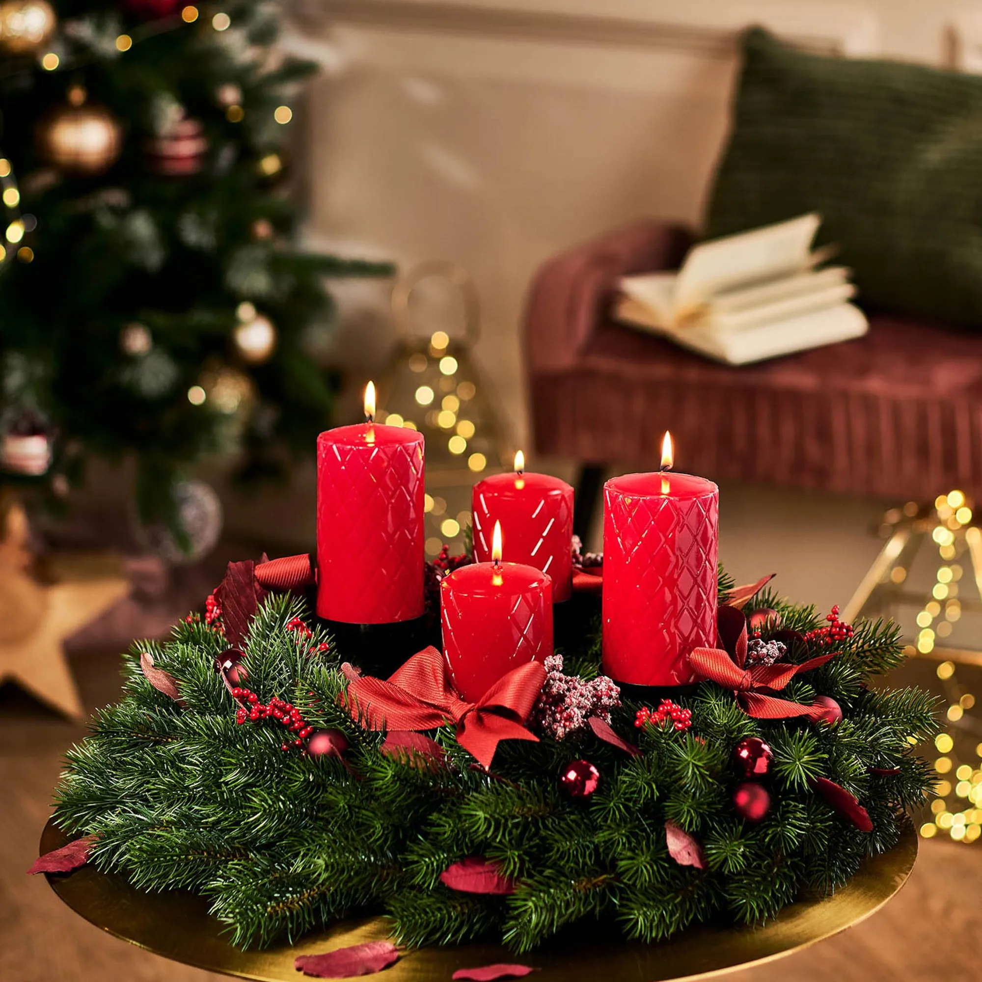 Glas-Weihnachtskugel-Set Glimmermix^Depot New