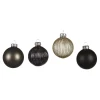Glas-Weihnachtskugel-Set Rille^Depot Clearance