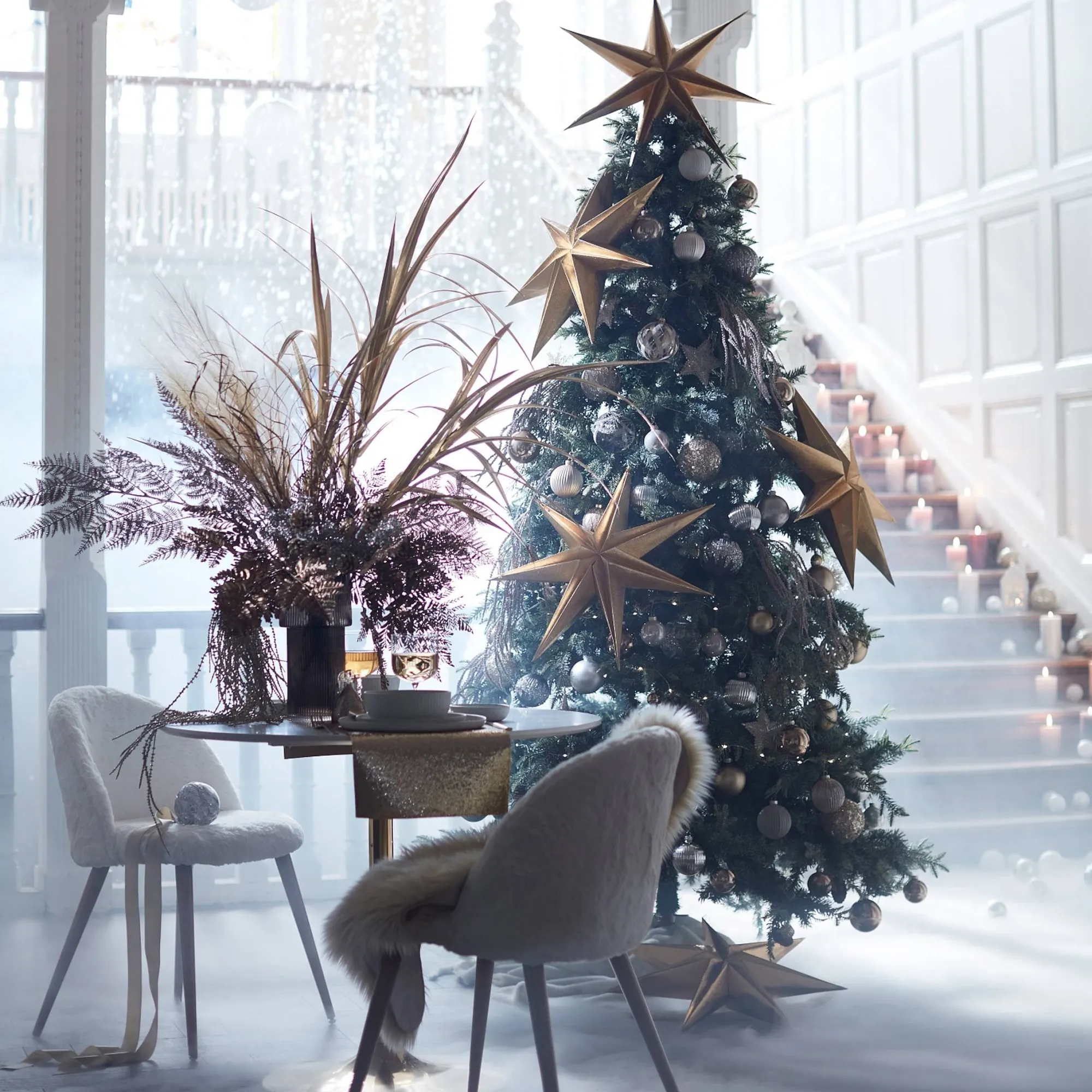 Glas-Weihnachtskugel-Set Rille^Depot Shop