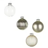 Glas-Weihnachtskugel-Set Rille^Depot Fashion