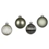 Glas-Weihnachtskugel-Set Rille^Depot Cheap