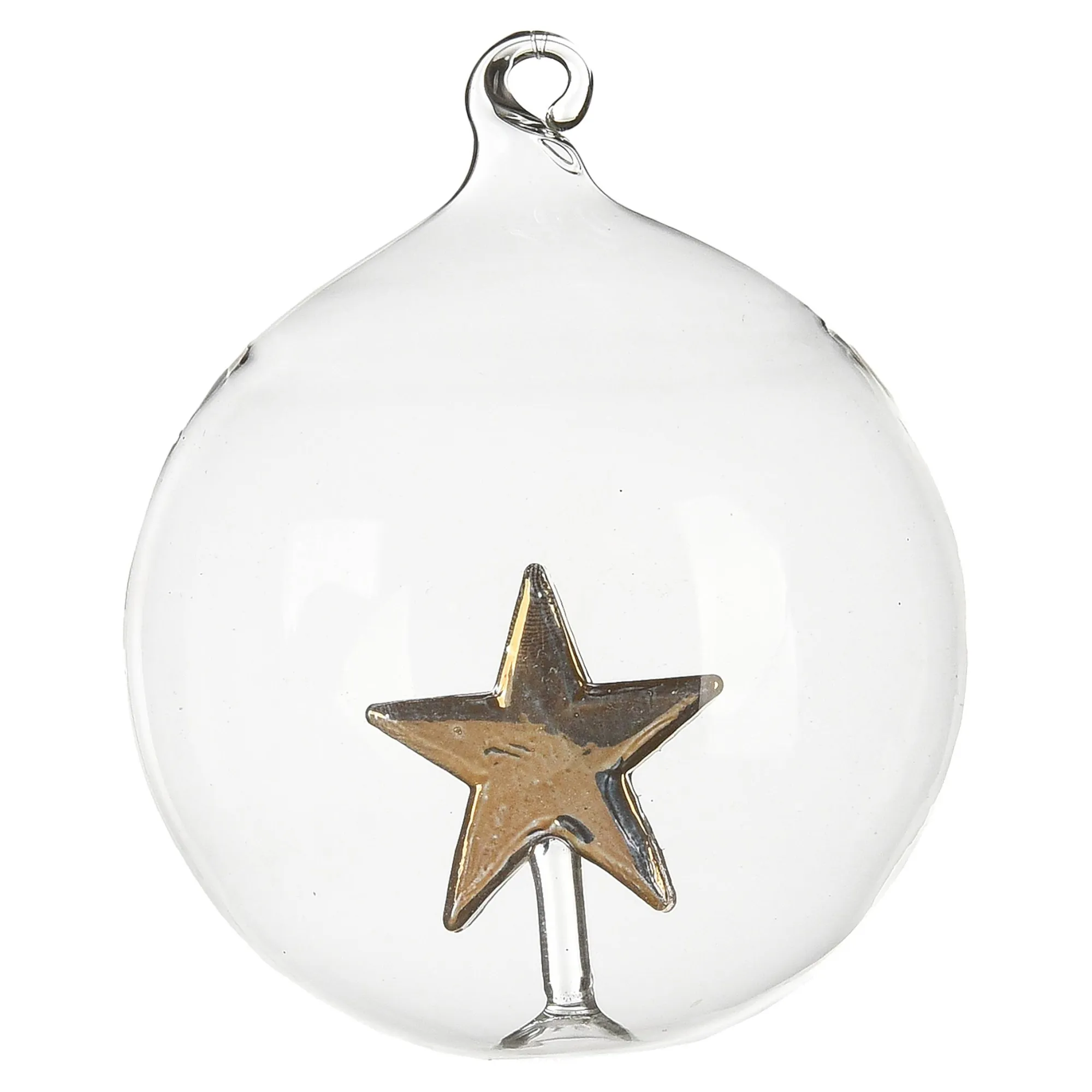 Glas-Weihnachtskugel Stern^Depot Online