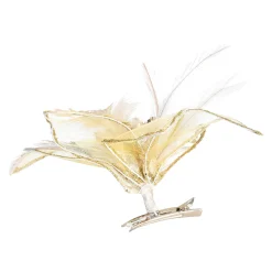 Glitzer-Deko-Blume Organza Auf Clip^Depot Shop