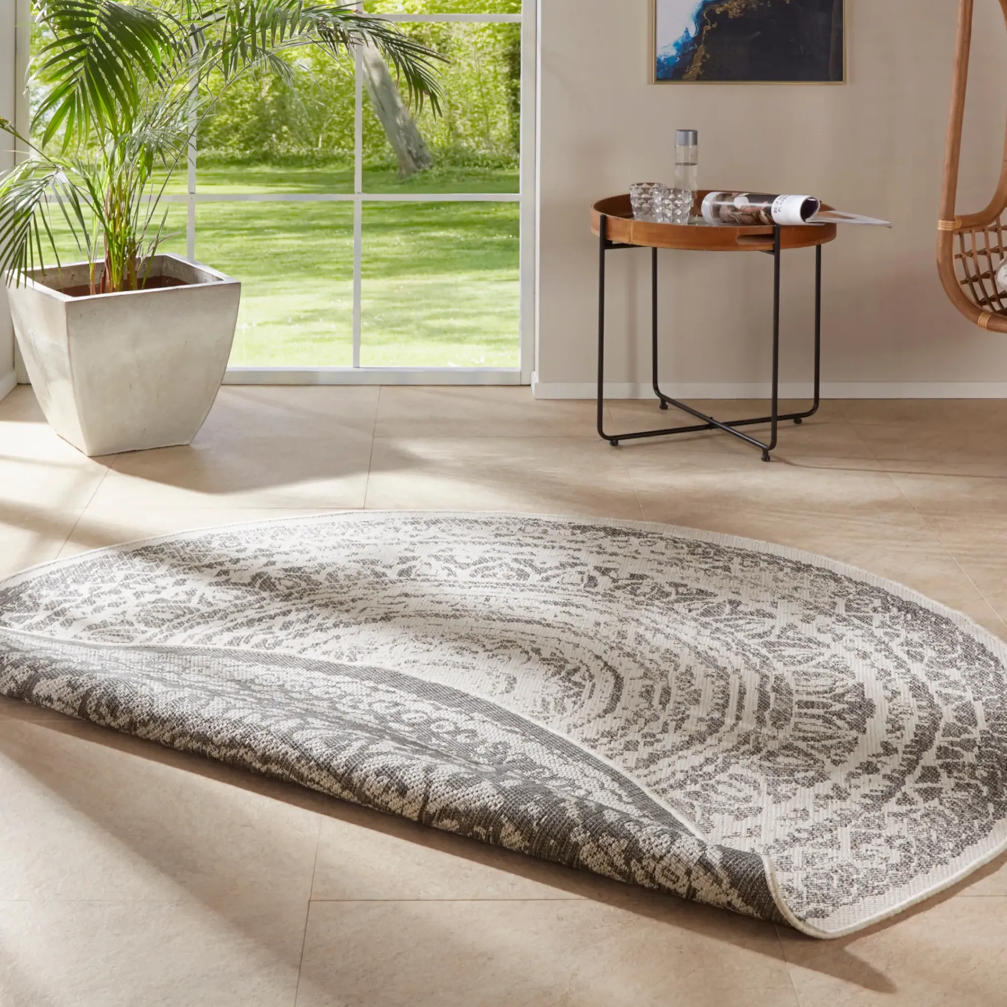 Outlet Depot In- & Outdoor-Teppich Almi, Wendbar