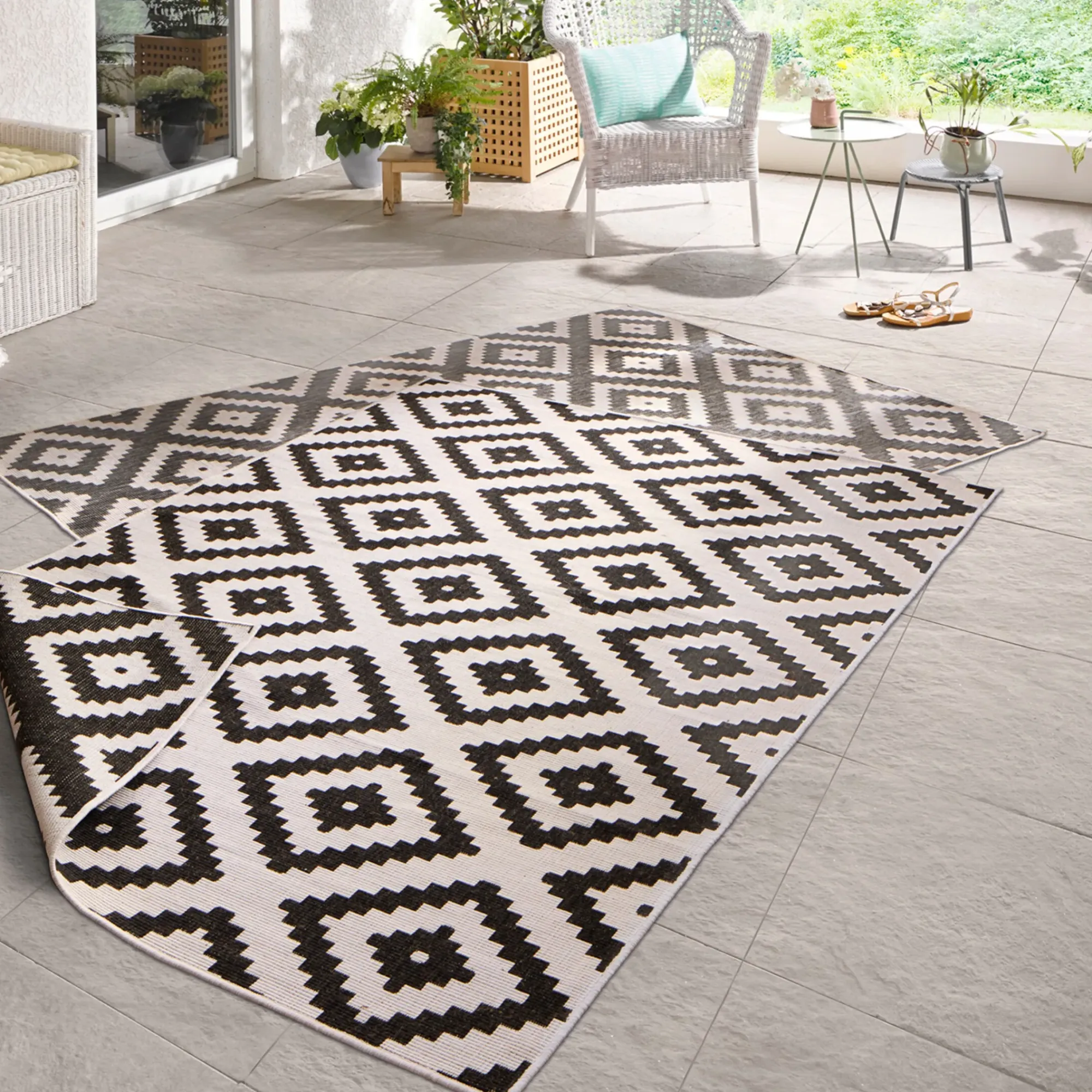 Store Depot In- & Outdoor-Teppich Malta, Wendbar