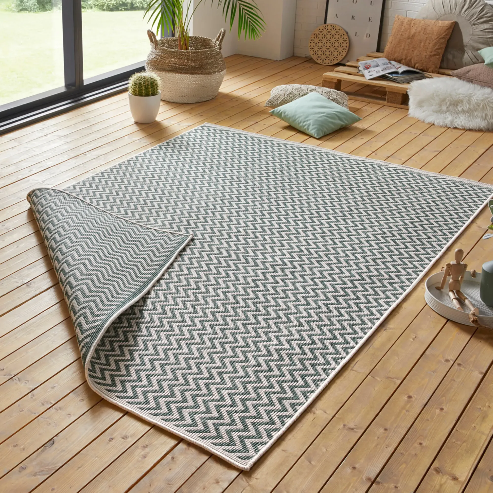 Discount Depot In- & Outdoor-Teppich Nora, Wendbar