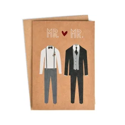 Discount Depot Klappkarte Mr & Mr