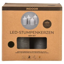 Led-Stumpenkerzen-Set^Depot New