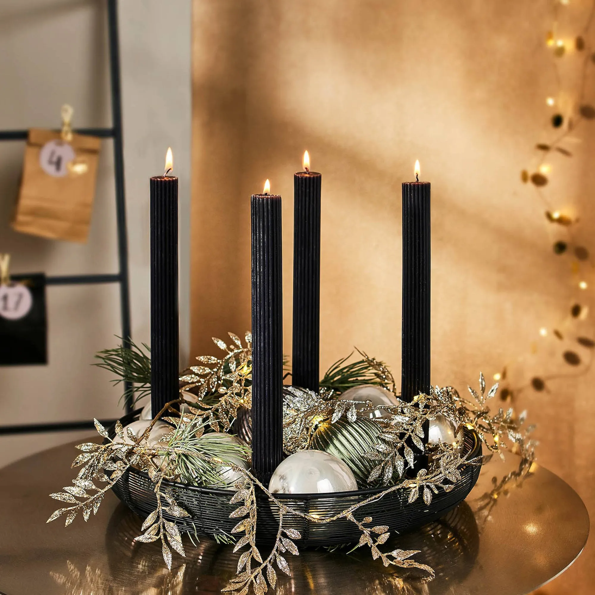 Lichterkette Glitzerblattchen^Depot Cheap