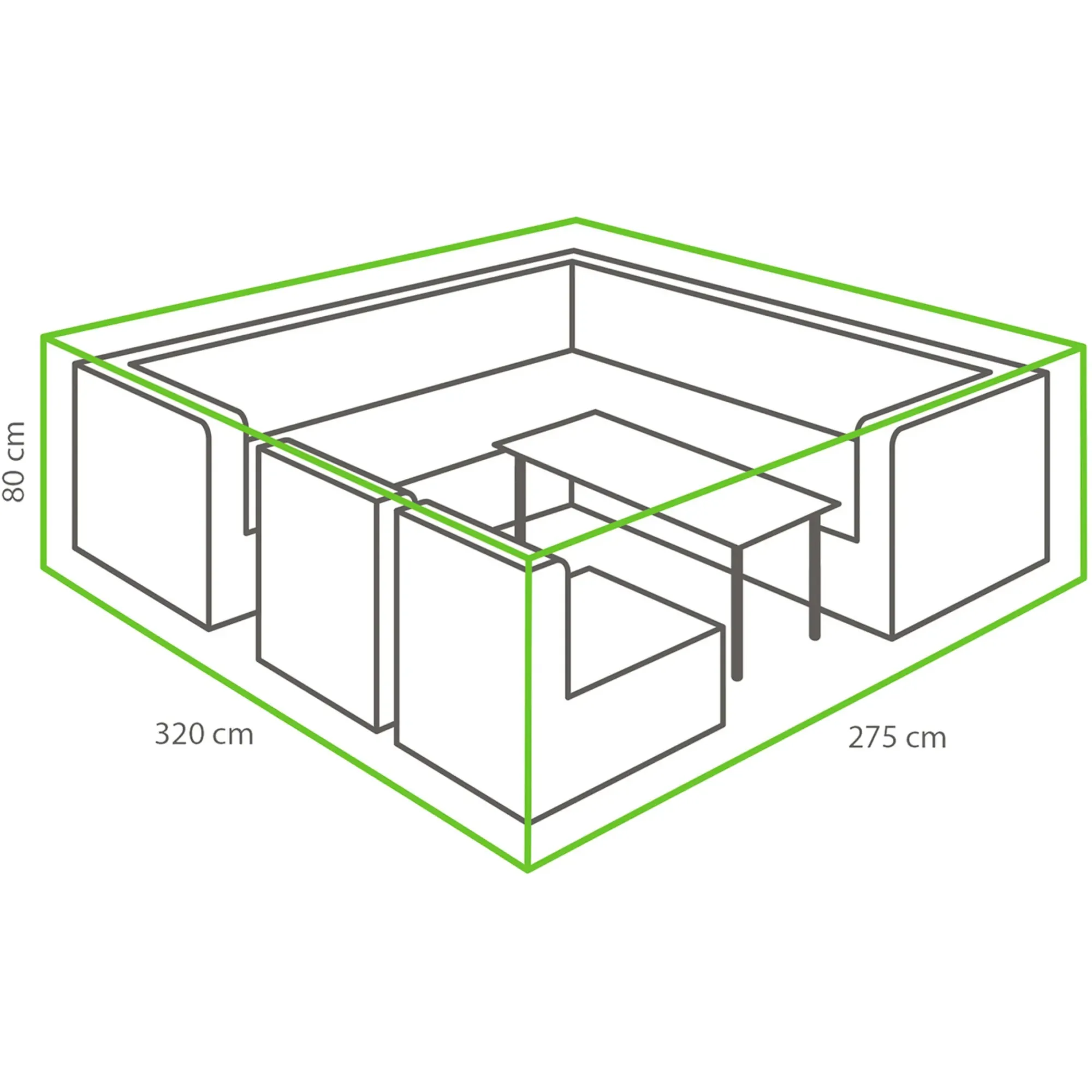 Online Depot Loungeset-Schutzhulle