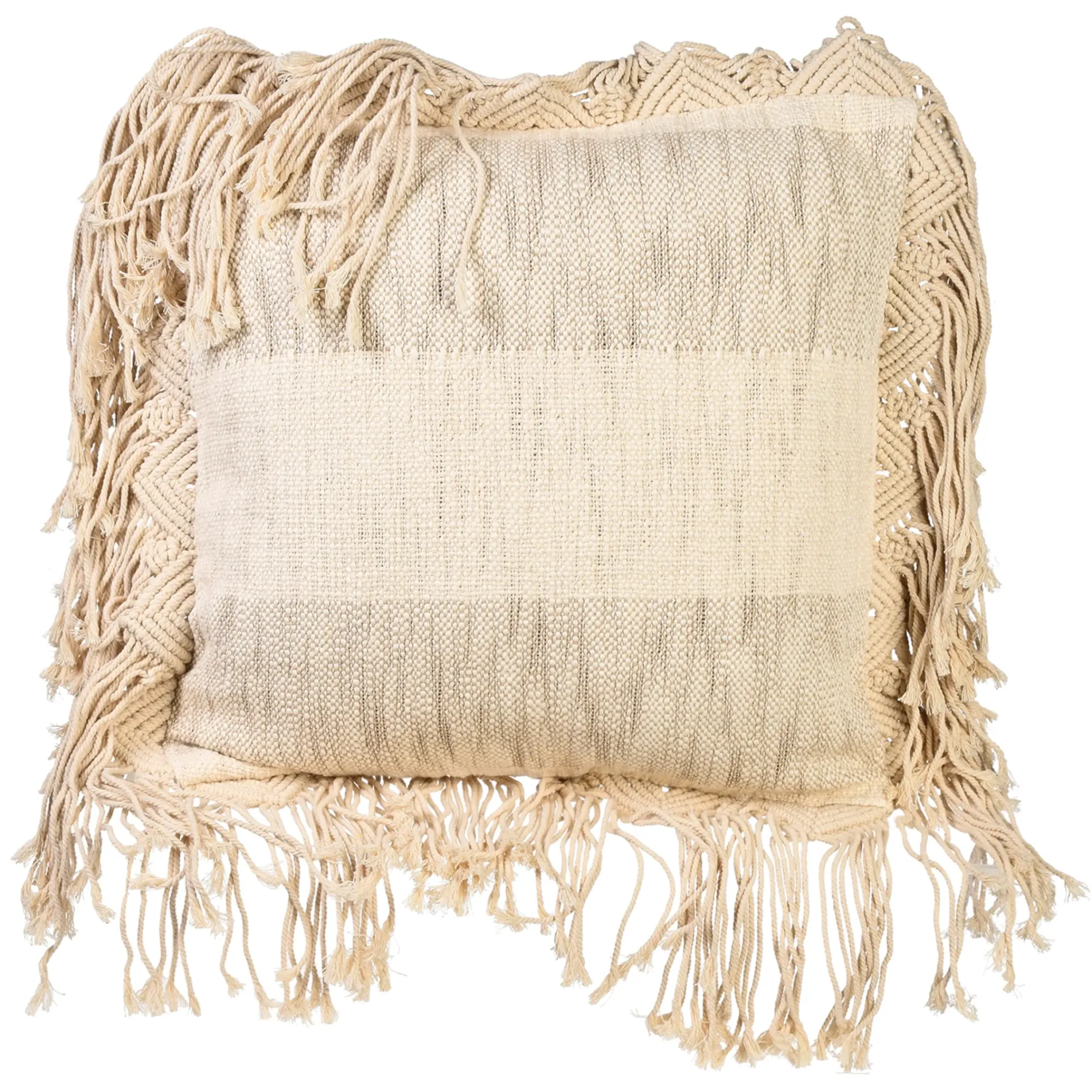 Shop Depot Makramee-Kissenhulle Stripe