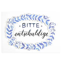 Cheap Depot Postkarte Entschuldige