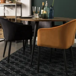 Fashion Depot Samt-Armlehnstuhl Nienke